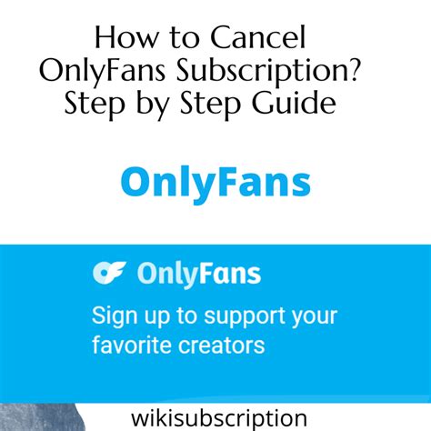 how to cancel onlyfans subscription|How to Cancel OnlyFans Subscription: Quick & Easy Guide